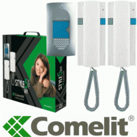 Interfon COMELIT STYLEKIT5 COMELIT pentru 2 Familii 