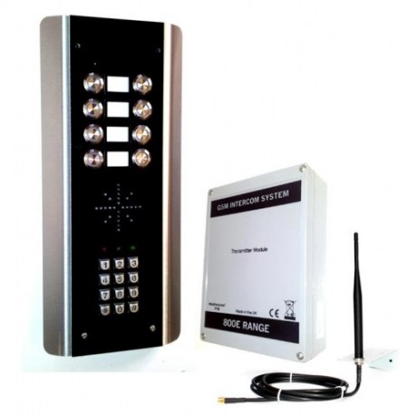 Interfon GSM Wireless Fara Fir AES GSM-800AB pentru 1 la 8 Familii 