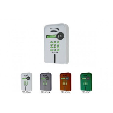 PES.A9KG: Panou de exterior semiduplex, audio, cu acces cu cartela optica