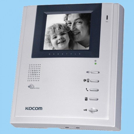 Videointerfon Kocom monitor alb/negru 4" CRT  Adresabil Handsfree